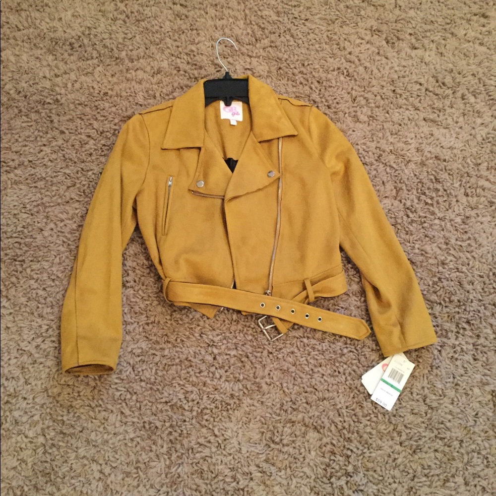 Suede mustard jacket